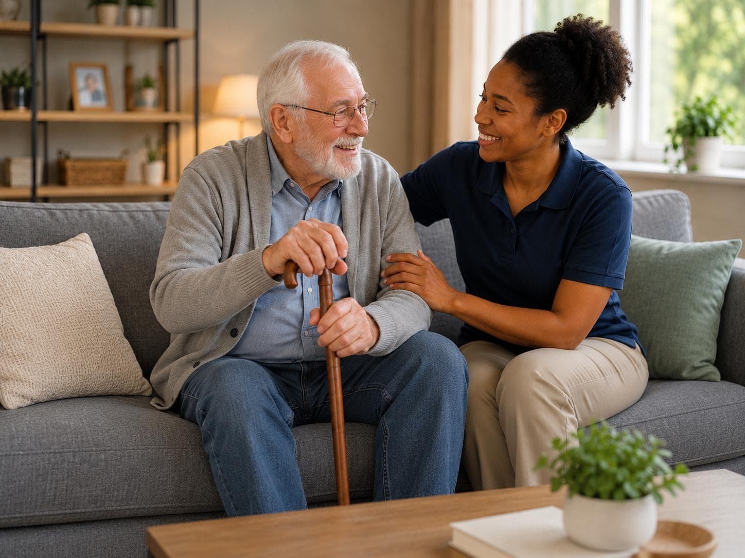 Adult living with epilepsy receiving everyday support from a live-in carer at home